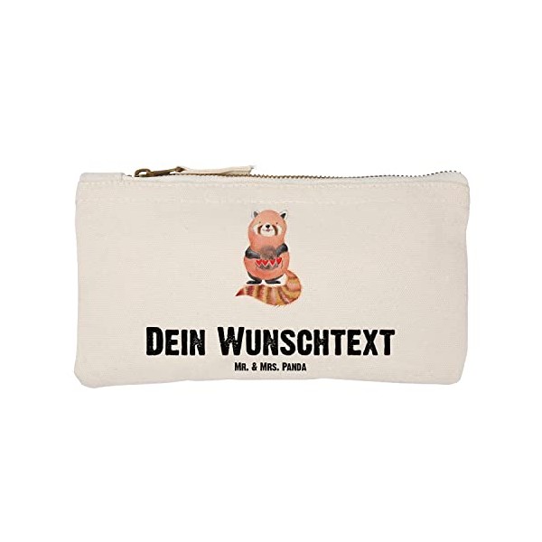 Mr. & Mrs. Panda GrÃ¶Ãe S Klein Personalisierte Schminktasche Roter