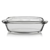 Libbey Baker's Basics Glass Oval Casserole Baking Dish with Cover,