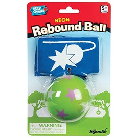 Toysmith Neon Rebound Ball, Assorted Colors (Packaging May Vary)
