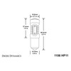 1156 LED Bulb HP11 LED Red Single Diode Dynamics