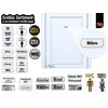 BIKE-label Door Sign 3D Sticker Silver Look Notice Signs Office