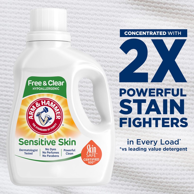 Arm & Hammer Sensitive Skin Free & Clear, 105 Loads