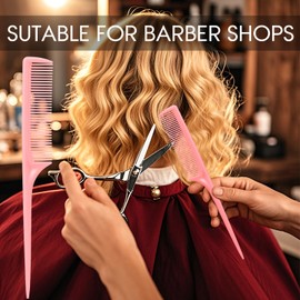 Rat Tail Comb Set-3Pcs Rat Tail Hair Teasing Fine Tooth Combs for Women Girls, Parting &Hair Styling Tools(Pink Purple Blue)