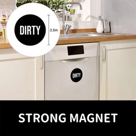 Dishwasher Magnet Clean Dirty Sign, Dirty Clean Dishwasher Magnet, Clean Dirty Magnet for Dishwasher, Dishwasher Magnet for Kitchen Organization