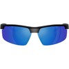 Native Eyewear Men's XD9048 Ridge-Runner Crest Rectangular Sunglasses, Matte Black/Blue