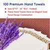 JOLLY CHEF 100 Disposable Hand Towels, Soft and Absorbent Linen