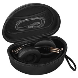 STUKCAZE Portable Headphone Case for Beats Studio Pro, Solo 4, Solo 3, Studio 3, Over Ear Headphone Hard Shell Case, On Ear Headphone Case with Mesh Pocket for Cable