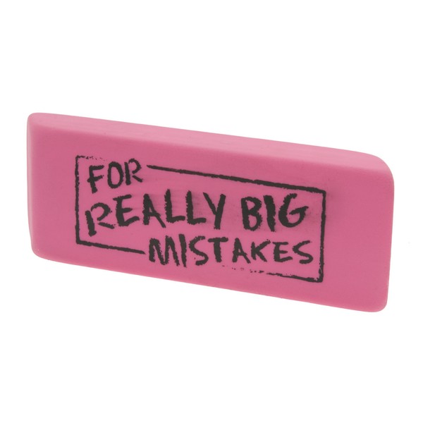 Rhode Island Novelty Jumbo Big Mistake Wedge Eraser, One Per Order