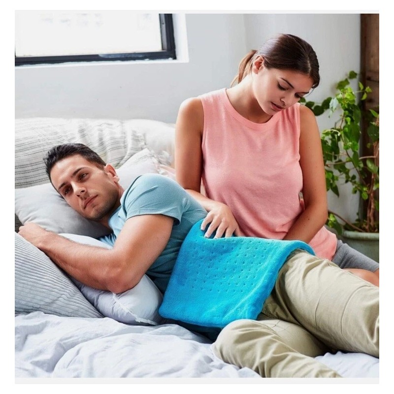MIGHTY BLISS 12"x24" Large Electric Heating Pad for Back Pain