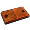 10 x Orange Amber Rectangular Reflectors for Driveway Gate Fence