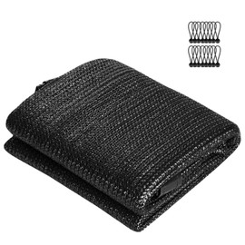 VIVOSUN Sunblock Shade Cloth, 50%-60% Shade Net, 6.5' x 20' Black Garden Shade Mesh with Grommets for Plant Covers, Swimming Pools, Patios, and Yards