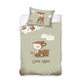 Baby Bed Linen Deer 211005 100 x 135 cm + 40 x 60 cm