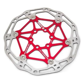 Clarks Cycle Systems CFR-02 Lightweight Floating 6-Bolt Disc Brake Rotor, Red, 160mm