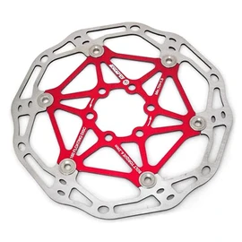 Clarks Cycle Systems CFR-02 Lightweight Floating 6-Bolt Disc Brake Rotor, Red, 160mm