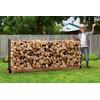 DOEWORKS Heavy Duty Firewood Racks Adjustable Length Log Bracket Rack