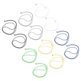 MECCANIXITY 12 Pcs Rubber Bands, Fits 13-30 Gallon Trash Can Large Rubber Bands for Trash Cans Garbage Can Rubber Bands Multifunction Bands, 55 Inch, Black,Gray,White,Blue,Green,Yellow