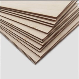 Vaveren 5 Pieces Wood Sheets Craft Supplies Hobby Materials DIY Projects DIY Wooden Plate Thin Crafts Wood Board for Ship Make Models, 300mmx200mmx1mm