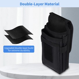 KENOBEE Upgrade Belt Tool Pouch, Multitool Organizer Electrician Holster Nylon Tactical Pocket Attachment Utility sheath Bag Tradesman Pro Maintenance Tool Sleeve for EDC Gears Cellphone