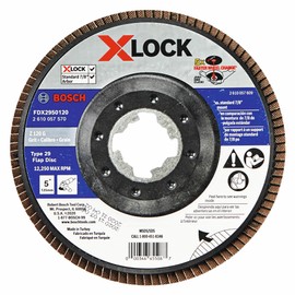 BOSCH FDX2950120-10-Piece 5 in. X-Lock Arbor Type 29 120 Grit Flap Disc