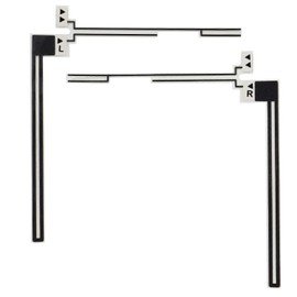 MAXWIN DAN11B Terrestrial Digital Antenna, One-Seg, Full Seg, For TV Reception, Film Antenna, Repair, L-Shaped, Left and Right Set