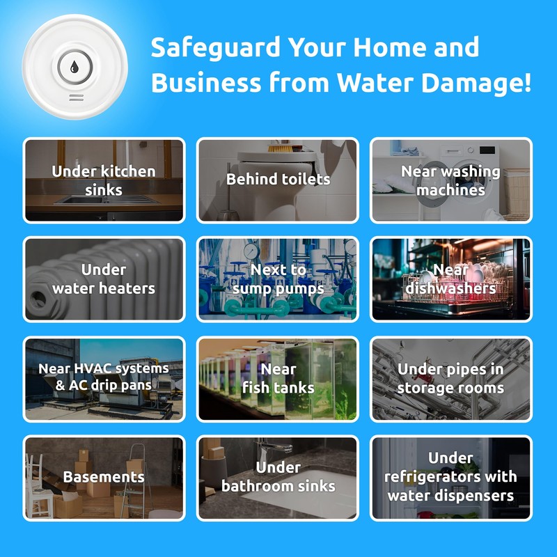 Drip Defender Pro Water Sensor | Wi-Fi Water Leak Detector