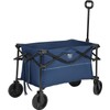 TIMBER RIDGE Folding Collapsible Wagon, Utility Push Pull Beach Wagon