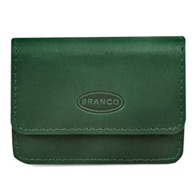 Branco 108 Very Small Leather Wallet / Mini Coin Purse Size XS for Men and Women Hunter Green, Green