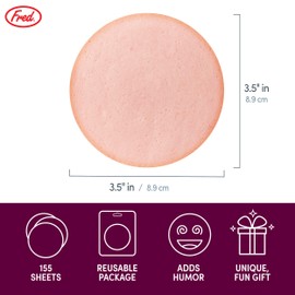 Genuine Fred Phony Bologna Sticky Note Pad, 155 Sheets, 3.5" x 3.5", Fun Fake Food Packaging, Fun Gift for The Office, Graduation, Back to School