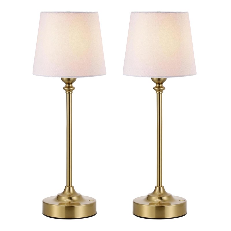 Kakanuo Cordless Table Lamps Rechargeable Set - 2 Pack Gold