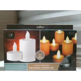 Sarah Peyton Home 14 Pc Electronic LED Flameless Candle Set 1646631