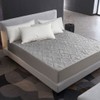 NUZAMAS Waterproof Solid Color Euro Queen Quilted Embossed Mattress Protector