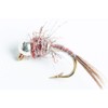 Blue Wing Olive Tungsten BH Rainbow Warrior Nymph Fly, 6-Pack