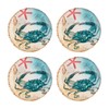 Supreme Housewares 16-Piece Melamine Dinnerware Set, Includes Dinner Plates, Salad