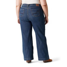Levi Strauss Signature Women's Size True Wide Leg Trouser High-Rise Stretch Denim (Also Available, (New) Texas Belle, 22 Plus