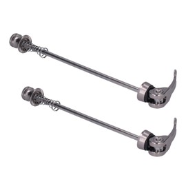 Pack of 2 Quick Release Skewers for Mountain Bikes Ultra Lightweight Front Rear Bike Quick Release Skewers (Titanium)