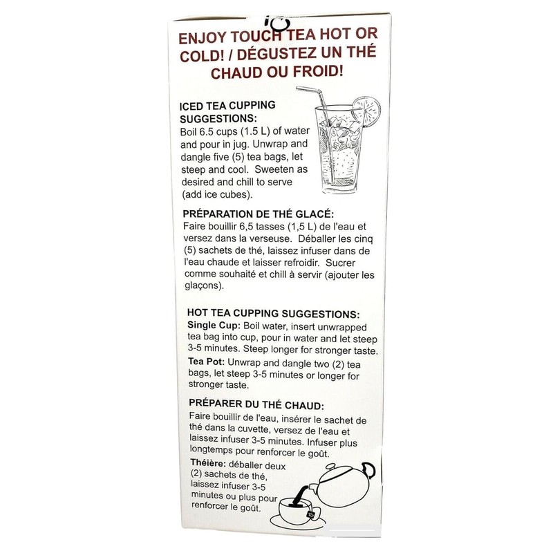 Touch Organic LYCHEE BLACK Tea Bags, 40 Bags, 2.5 oz
