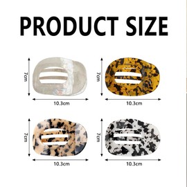 XFSRG Fashion Women's Hair Clips 4 Pieces Elegant and Durable Hair Clips for Daily Style and Special Events (Multicolor 2)