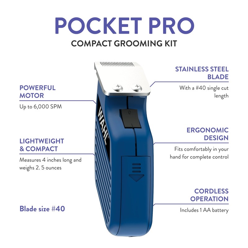 Wahl Professional Animal Pocket Pro Equine Compact Horse Trimmer and