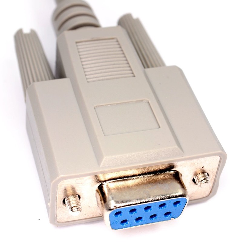 kenable Serial RS232 Modem Cable - DB9F to DB25M 2m