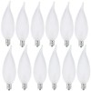 MMBGJKG Flame Tip Chandelier Light Bulb， 60W E12 Candelabra Base,Candle