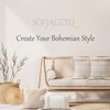 SOFJAGETQ Boho Decorative Throw Pillow Covers - Cotton Hand-Woven Tufted