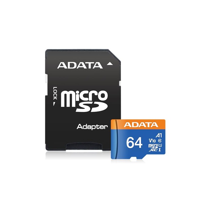 Adata AUSDX64GUICL10-RA1 Memoria Micro SD Clase 10, 64GB