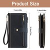 NEWIROVE Large Wallets For Women Rfid Blocking Wallet Pu Leather