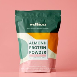 Wellious Protein Powder - Real Vanilla - Real Chocolate - Vegan, Plant-Based, Clean, Keto, Dairy-Free, Fiber, For Health and Fitness Healthcare Natural:_Real Vanilla