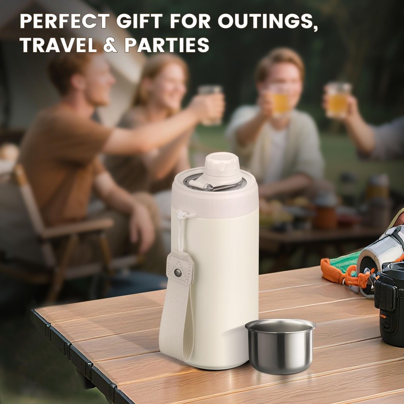 5-in-1 Insulated Can Cooler with Fizz Lid, 12 & 16