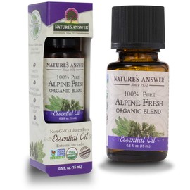 Nature's Answer 100% Pure Organic Essential Oil Blend, 0.5-Ounce, Alpine Fresh