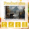 Bear Forest Mountain Placemats Set of 6, Rustic Wild Animal