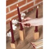 CANDWAX 12 inch Taper Candles Set of 12 - Dripless