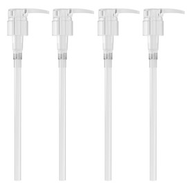 Shampoo/Conditioner Pumps, 4 Pack, for 1 Liter Bottles, 28/410 (Clear)