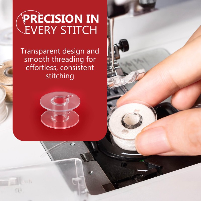 12 Pcs Sewing Machine Bobbins - Premium Class 15 Bobbin